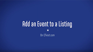 Add and Event to a CTvisit.com Listing