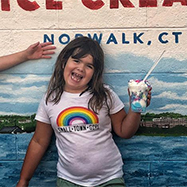 Girl having Ice Cream in Norwalk