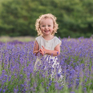 Girl in lavender