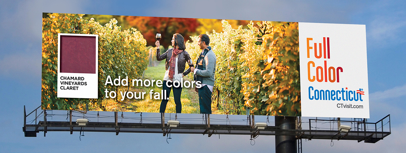 Full Color Connecticut Fall 2021 Billboard
