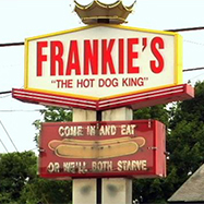 Frankie's Hotdog Sign
